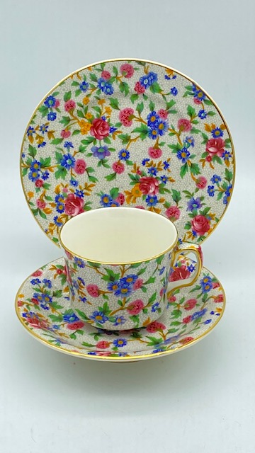 OLD COTTAGE CUP, SAUCER AND PLATE